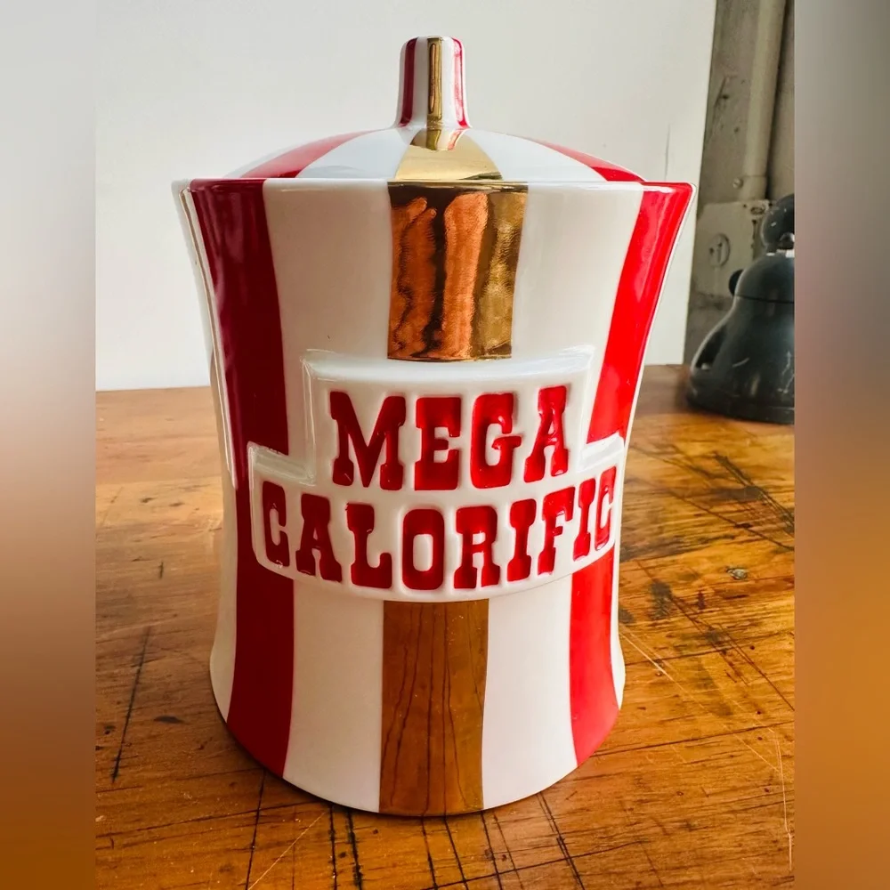 RARE Collectible Jonathan Adler MEGA CALORIFIC Vice Collection Canister